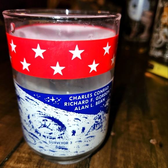 Apollo 12 Glass Return to the Moon November 19 1969 Juice Glass - Picture 1 of 6